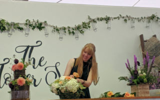 Claire Demonstrating at RHS Tatton Flower Show 2019