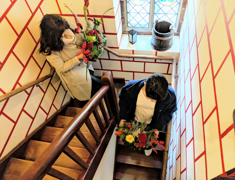 Winding Staircase in Heritage Wedding Venue