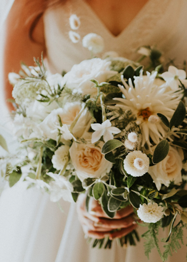 Barn wedding bouquet