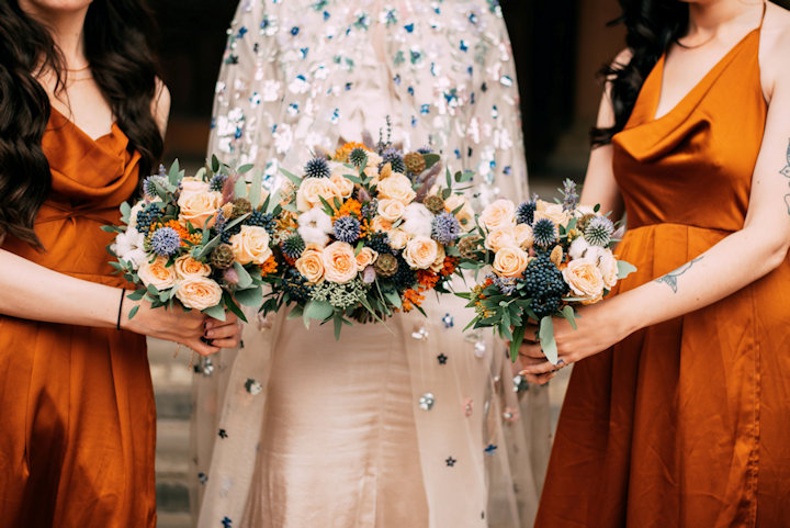 Textured Bridal Bouquet.
