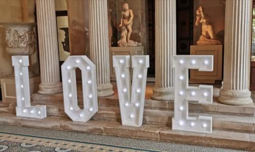 Giant Light Up or Floral Love Letters